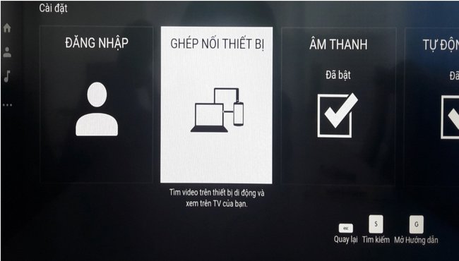 Ghép kết nối với thiết bị