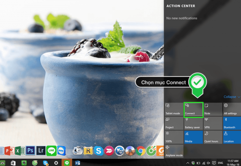 Cách chiếu màn hình laptop lên tivi bằng Wifi Display