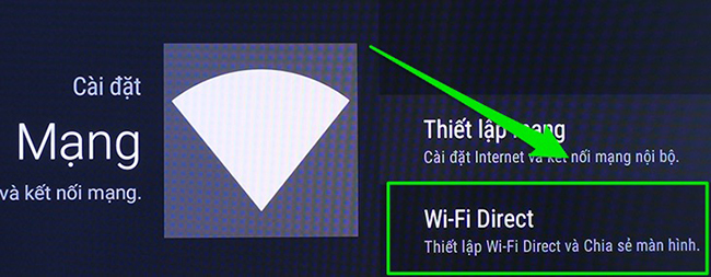 Kết nối laptop với tivi bằng Wifi Direct
