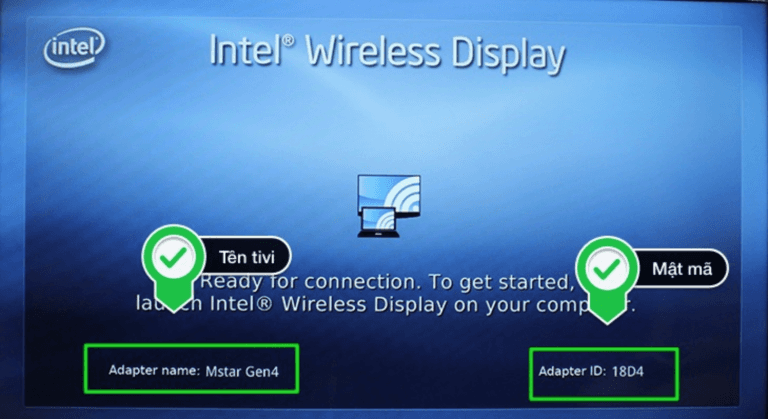 Cách chiếu màn hình laptop lên tivi bằng Wifi Display