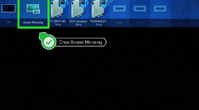 Kết nối điện thoại với tivi Samsung bằng Screen Mirroring