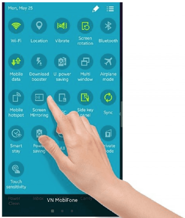 Kết nối điện thoại với tivi Samsung bằng Screen Mirroring
