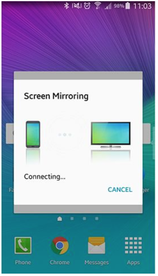 Kết nối điện thoại với tivi Samsung bằng Screen Mirroring