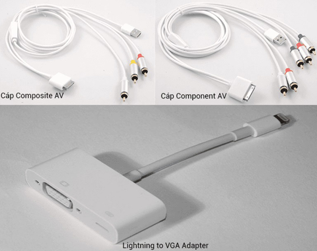 Kết nối điện thoại iPhone bằng cách sử dụng kết nối Analog