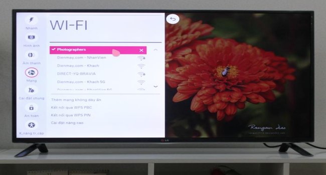 Cách kết nối wifi cho tivi panasonic