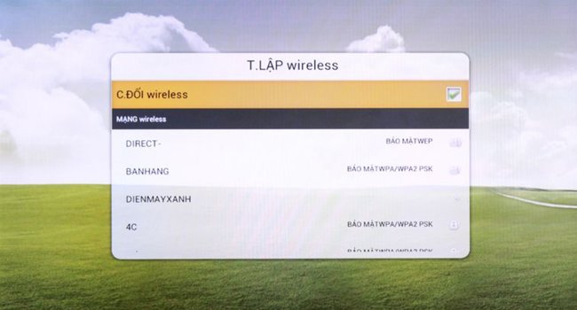 Cách kết nối wifi cho tivi TCL