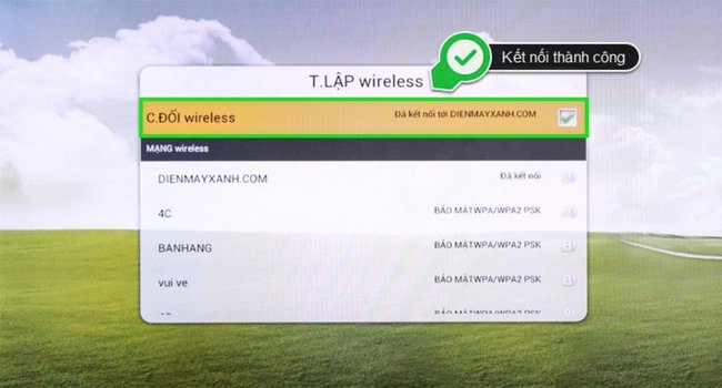 Cách kết nối wifi cho tivi TCL