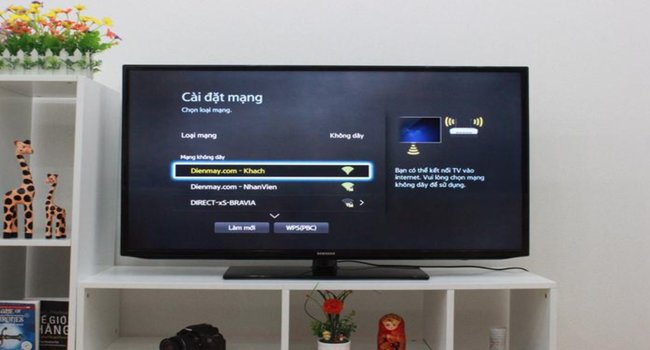 Cách kết nối wifi cho tivi samsung đời cũ