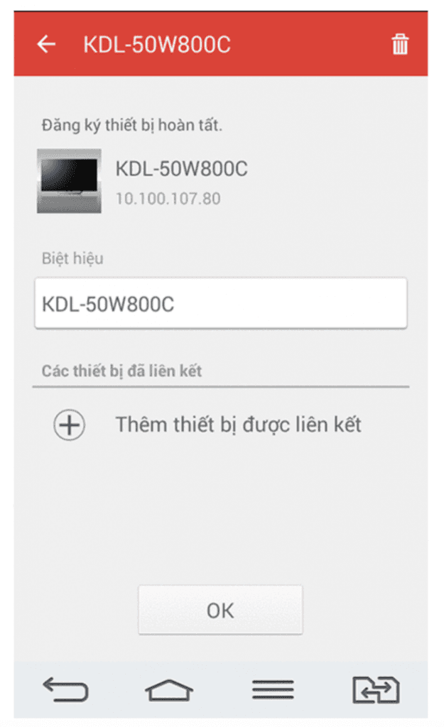 Kết nối nhờ ứng dụng Sony Video và TV SideVideo