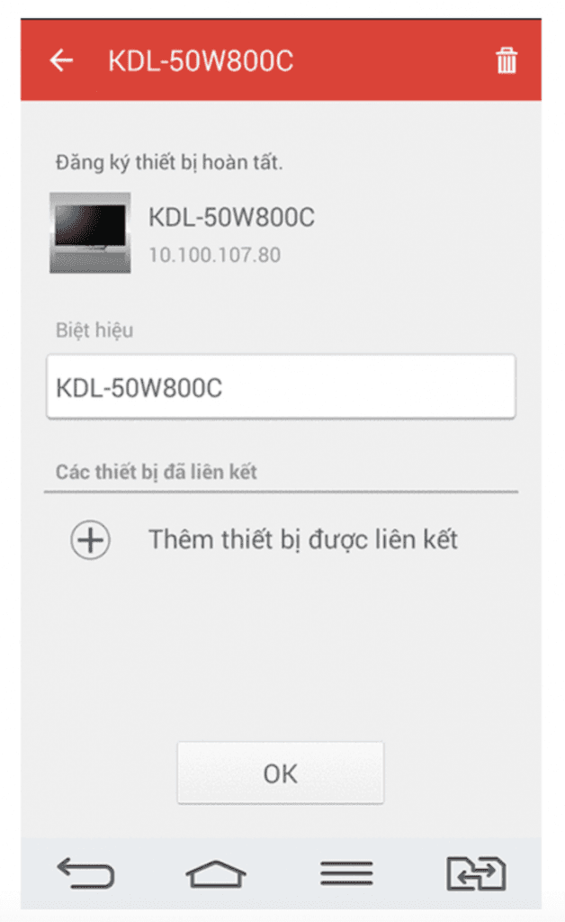 Kết nối nhờ ứng dụng Sony Video và TV SideVideo