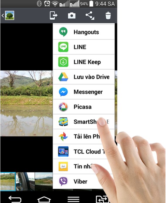 Kết nối điện thoại với tivi TCL qua DLNA