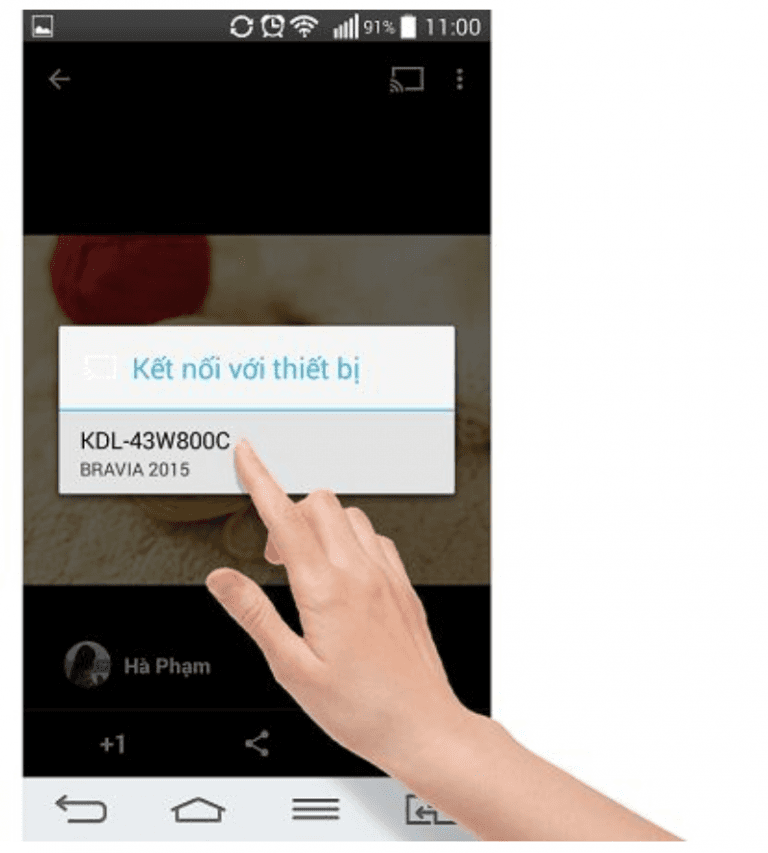 Kết nối qua Google Cast