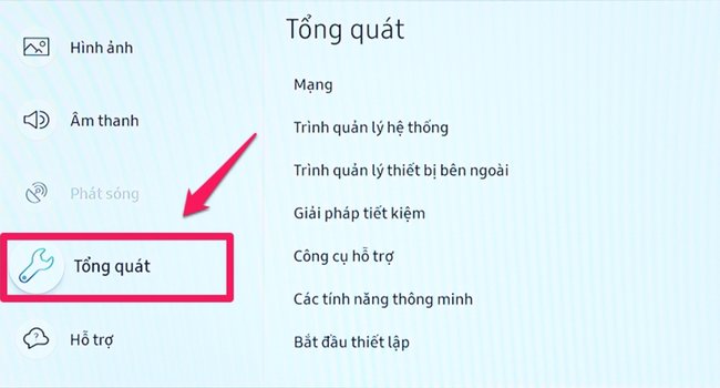 Cách kết nối wifi với Smart tivi Samsung