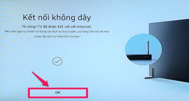 Cách kết nối wifi với Smart tivi Samsung