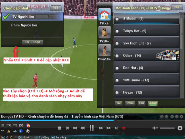 Phần mềm xem tivi trên máy tính Viet-SimpleTV
