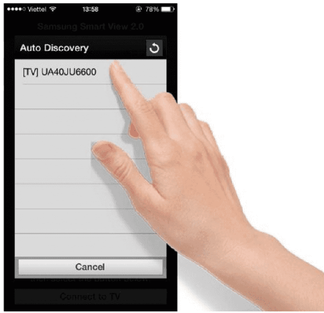 Sử dụng ứng dụng, phần mềm kết nối với tivi Samsung