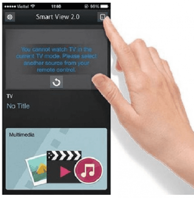 Sử dụng ứng dụng, phần mềm kết nối với tivi Samsung