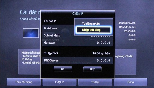 Cách sửa lỗi tivi không kết nối được mạng internet, wifi
