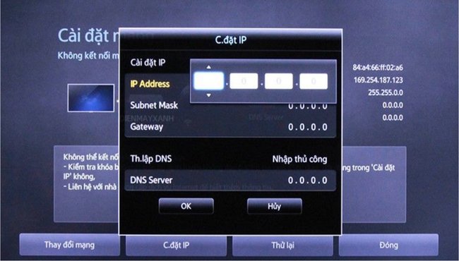 Cách sửa lỗi tivi không kết nối được mạng internet, wifi